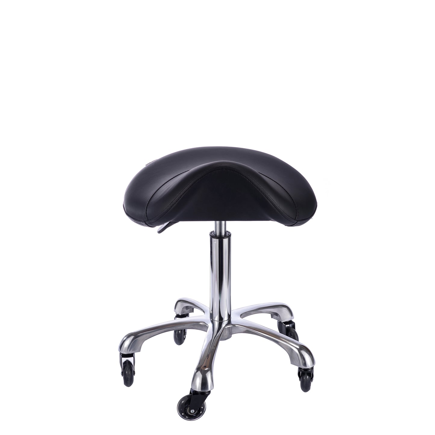 Spa Numa SADDLE Stool with Metal Base - 1022A - Black