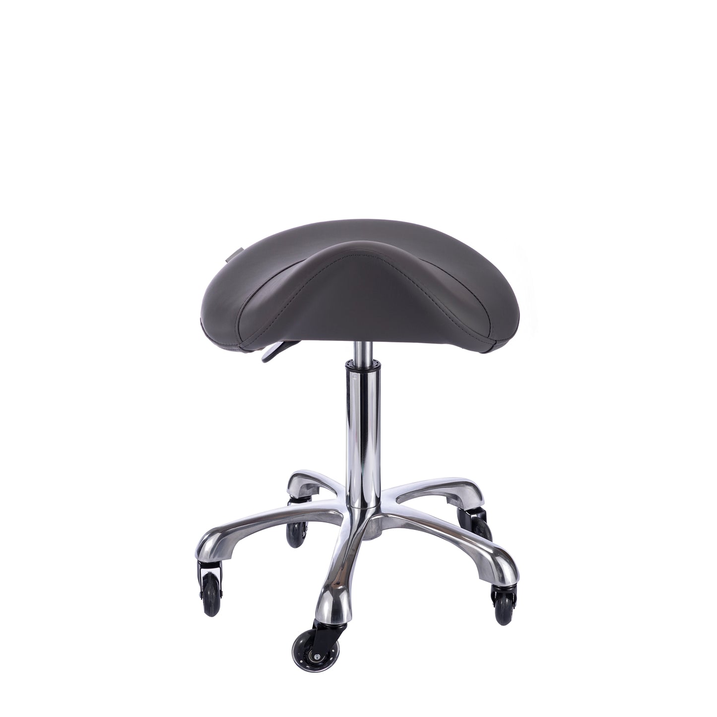Spa Numa SADDLE Stool with Metal Base - 1022A - Gray