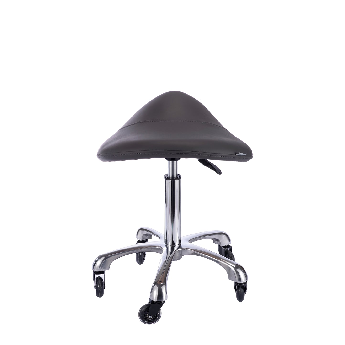 Spa Numa SADDLE Stool with Metal Base - 1022A - Gray