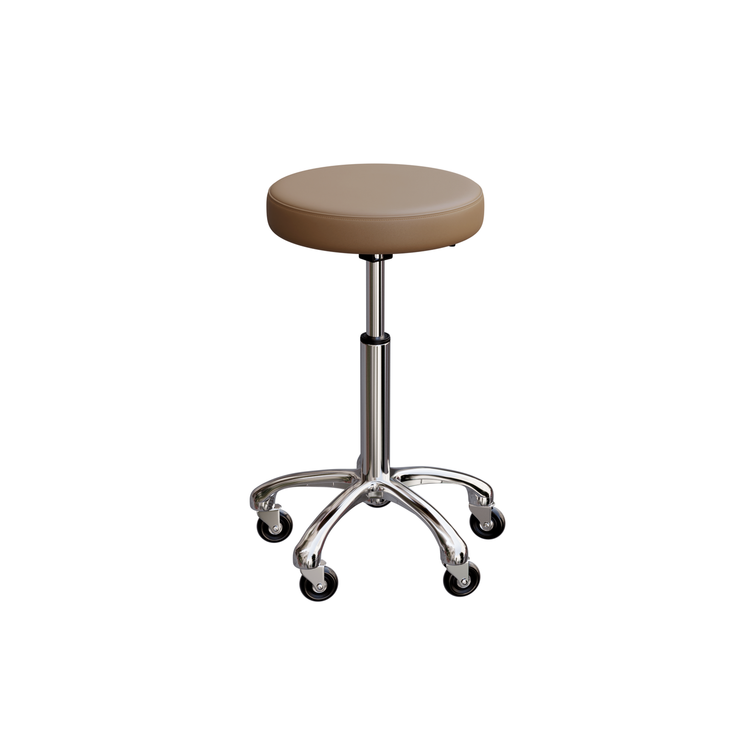 Spa Numa BUTTON Stool in Sand with Metal Base - 1023A