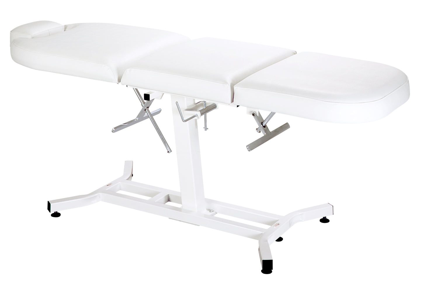 Adjustable facial bed with poly comfort padding by Equipro