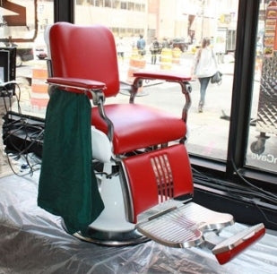 Comfort-focused Takara Belmont Legacy Barber Chair for client relaxation