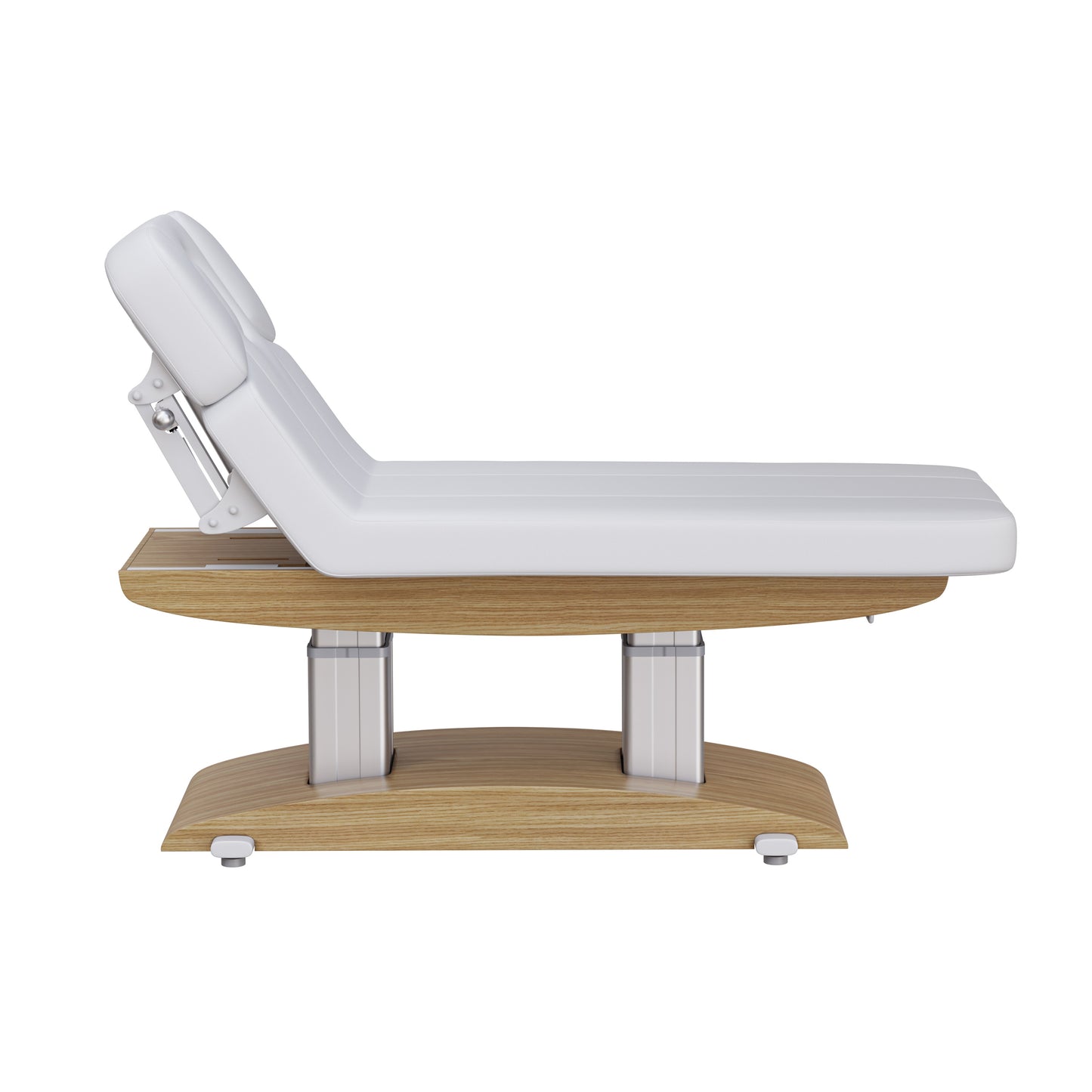 Spa Numa BLISS luxury 4 motor electric massage and treatment bed with wood base, adjustable headrest and armrests, breathing hole, and polyurethane upholstery—perfect for spa, wellness, and body therapy treatments.