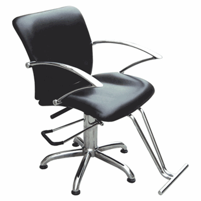 black styling chair spa salon equipment