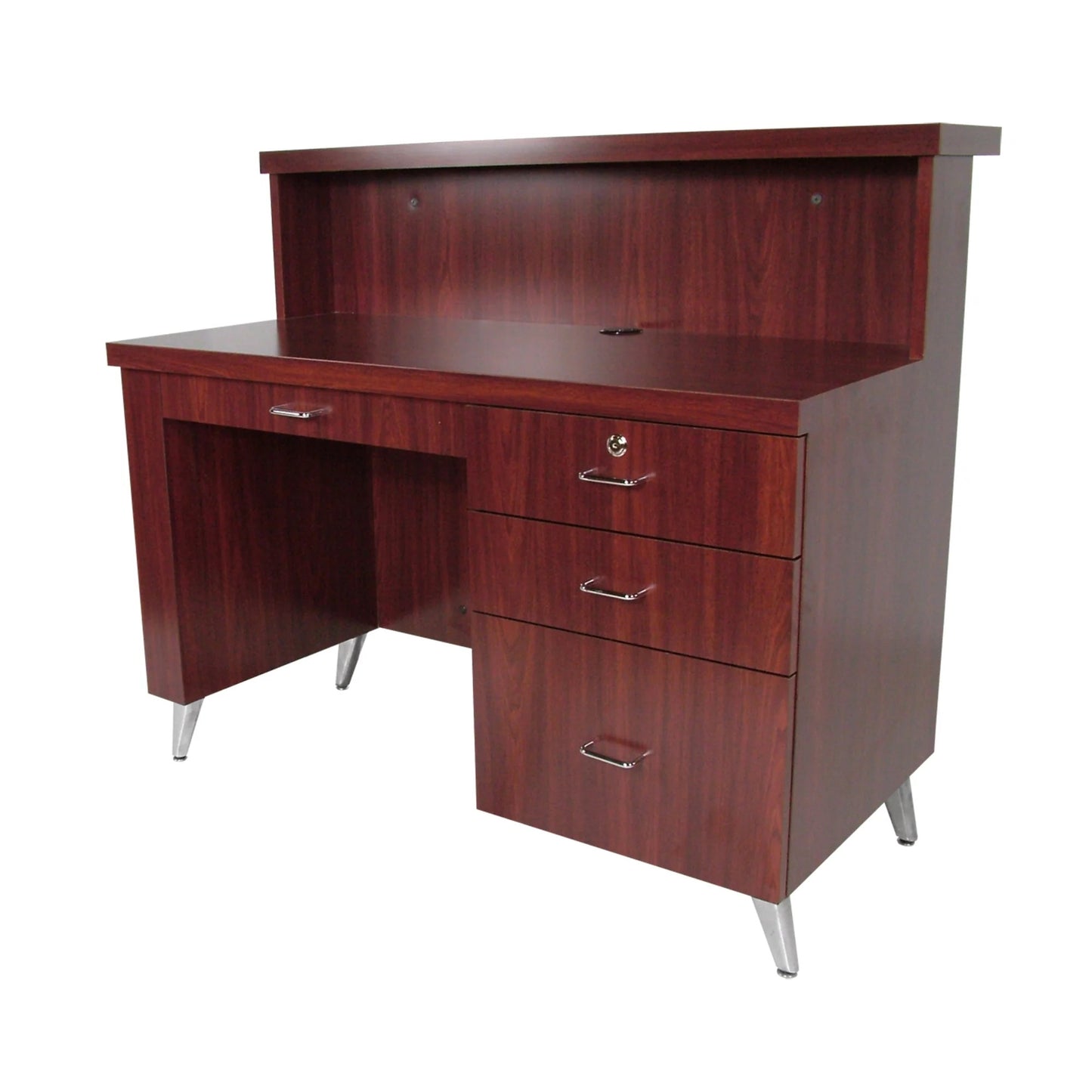 Collins Mid-Town reception desk featuring a modern, streamlined design with clean lines.