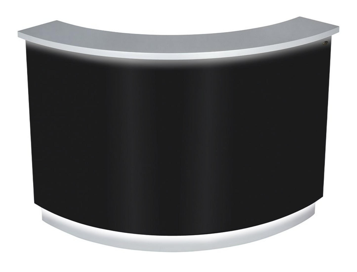 DIIR Jane LED Lighting Reception Desk - Curved L-Shaped - DIIR-4888