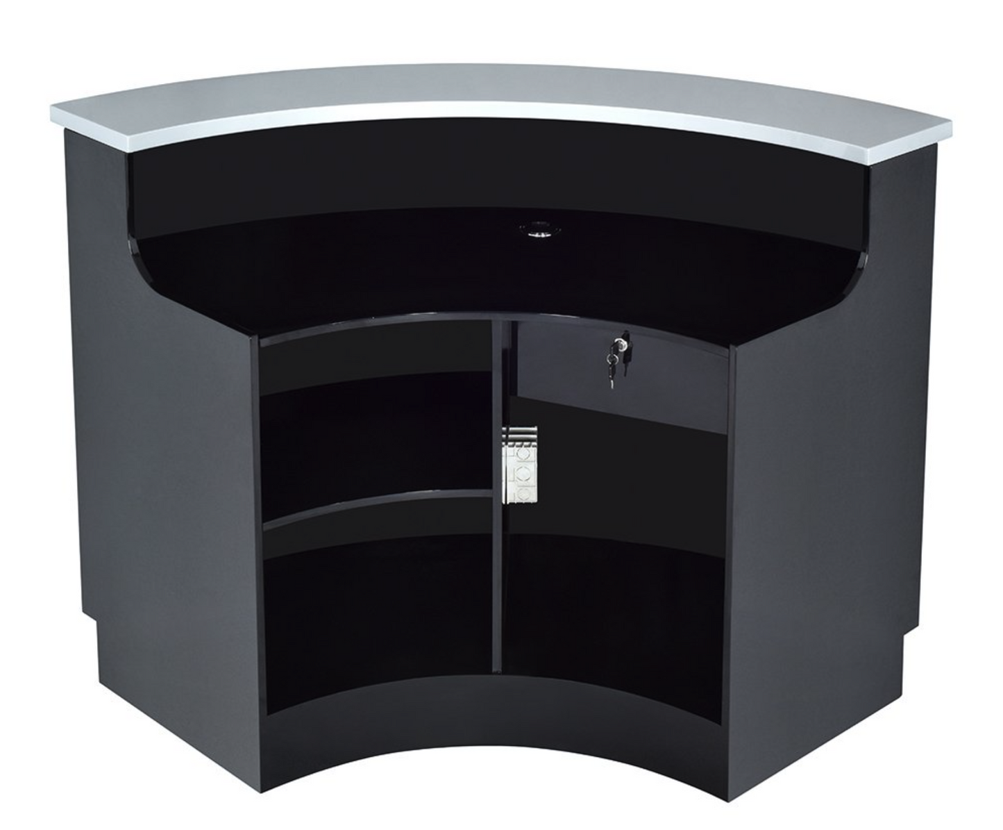 DIIR Jane LED Lighting Reception Desk - Curved L-Shaped - DIIR-4888