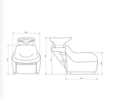 DIIR Lace Backwash Unit with Electrical Leg Rest - DIIR-7911