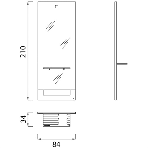 Edonudo Wall Styling Unit Drawing