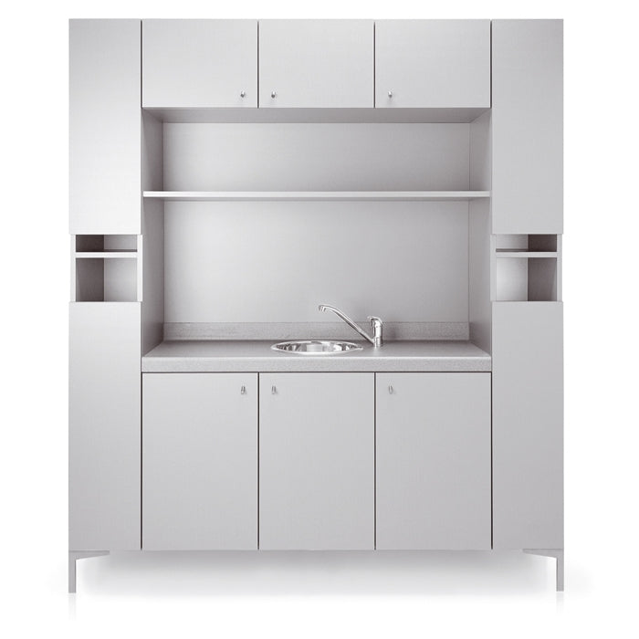 Backsystem 170 Shampoo Area Cabinet by Gamma & Bross Spa - GNB-CBA171MO