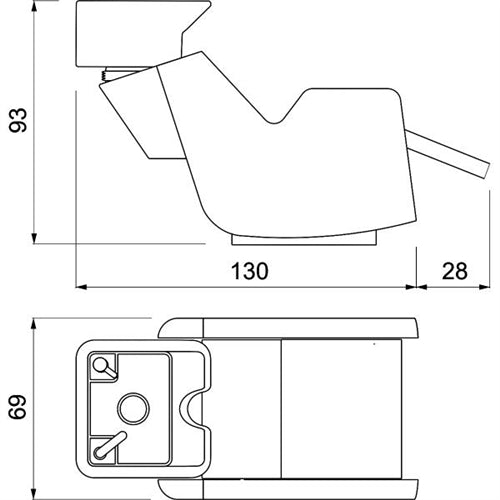 Ultrawash Shiatsu Q by Gamma & Bross Spa Drawing