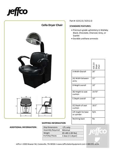 Jeffco Cella Dryer Chair
