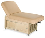 Living Earth Crafts Napa Manual Tilt Spa Treatment Table Cabinet Base