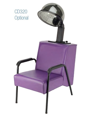 Pibbs 1098 Dryer Chair - Open Base - Black