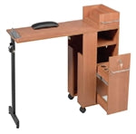 Pibbs 2009WD Folding Manicure Station - Wood