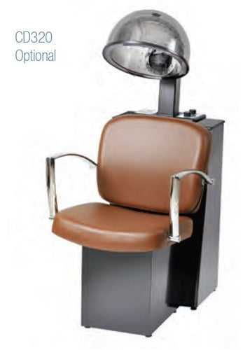 Pibbs 3769 Pisa Dryer Chair - Black Steel Base