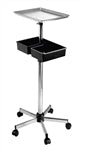 Pibbs ART 58 "Metal" Mayo Utility Tray with Adjustable Shelf