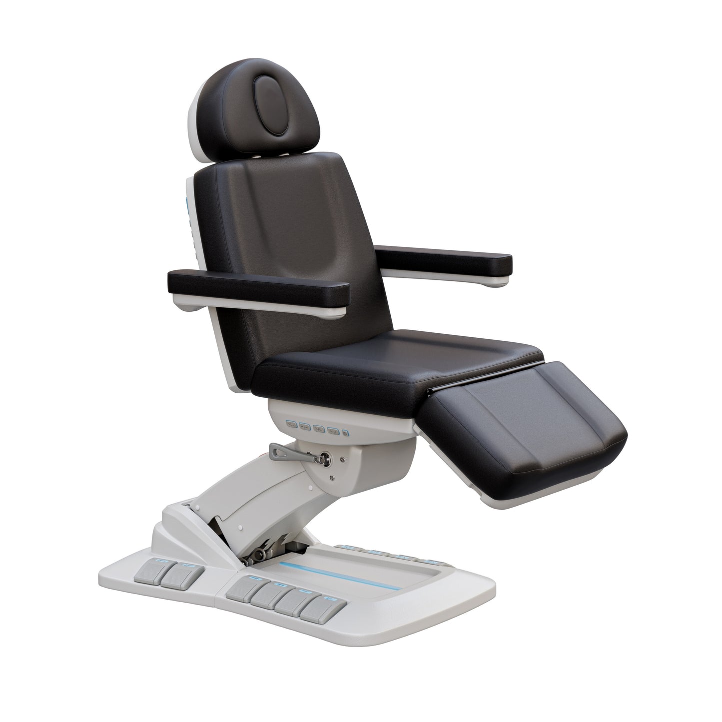 Spa Numa SERENITY DELUXE 4 Motor Electric Treatment Chair for Aesthetic and Medical Procedures – Adjustable Vegan Leather Chair with 240° Rotation, LED Controls, and Handicap Accessible Height