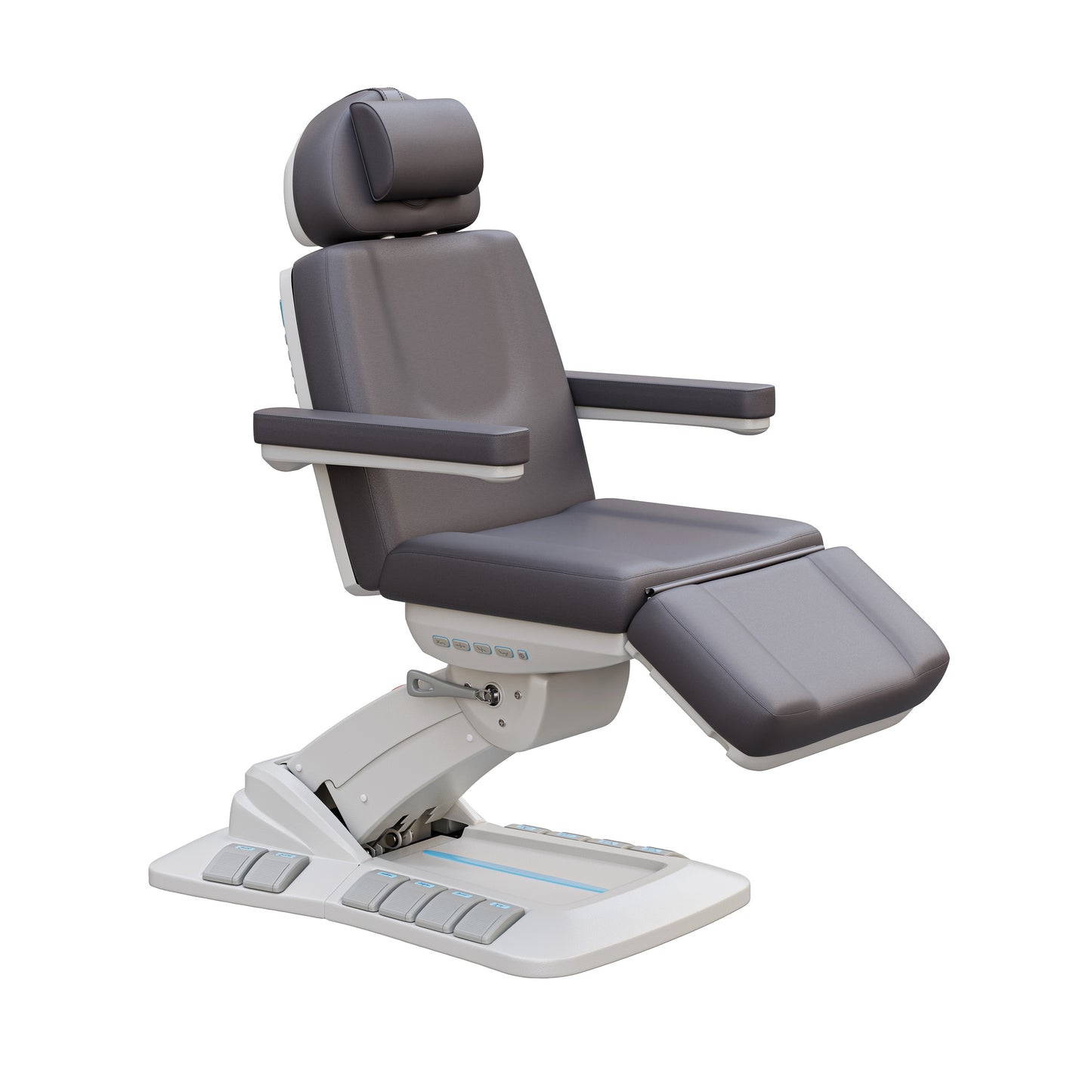 Spa Numa SERENITY DELUXE 4 Motor Electric Treatment Chair with Adjustable Height, Backrest, Leg Rest, and Tilt – Vegan Leather Medical Spa Chair with LED Controls and 240° Rotation
