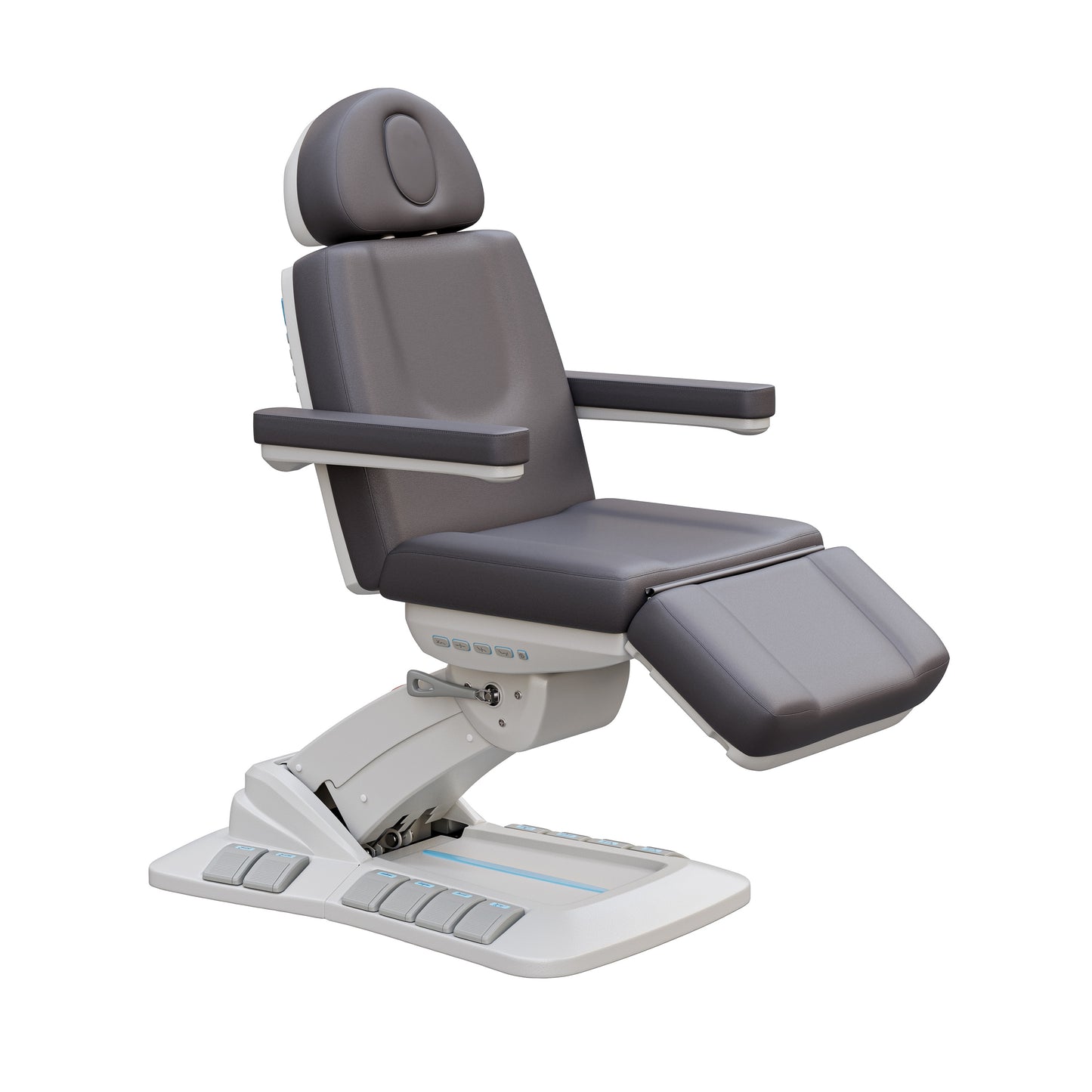 Spa Numa SERENITY DELUXE 4 Motor Electric Treatment Chair with Adjustable Height, Backrest, Leg Rest, and Tilt – Vegan Leather Medical Spa Chair with LED Controls and 240° Rotation