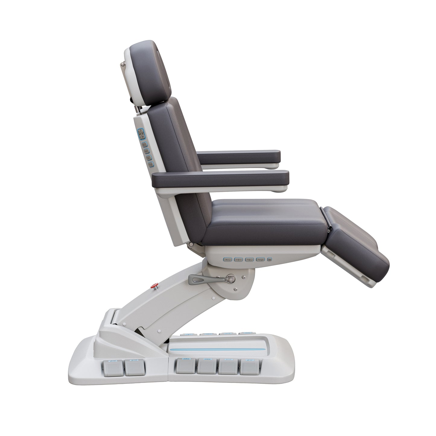 Spa Numa SERENITY DELUXE 4 Motor Electric Treatment Chair with Adjustable Height, Backrest, Leg Rest, and Tilt – Vegan Leather Medical Spa Chair with LED Controls and 240° Rotation
