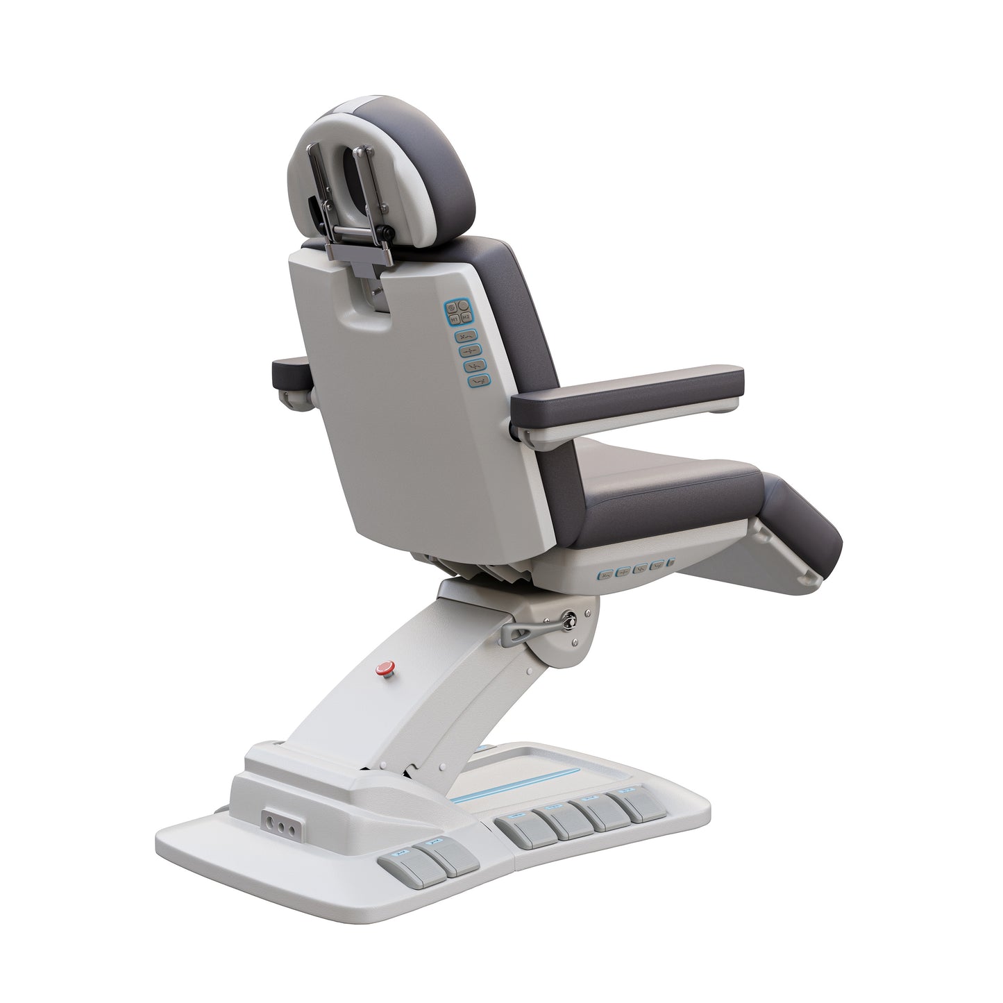 Spa Numa SERENITY DELUXE 4 Motor Electric Treatment Chair with Adjustable Height, Backrest, Leg Rest, and Tilt – Vegan Leather Medical Spa Chair with LED Controls and 240° Rotation