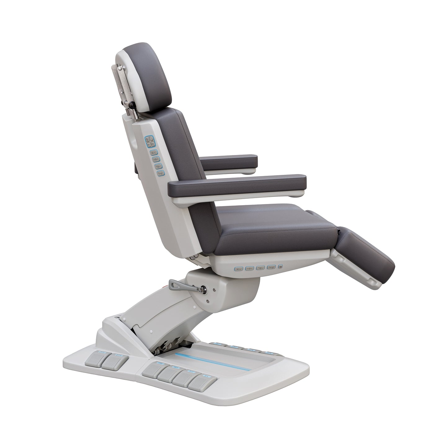 Spa Numa SERENITY DELUXE 4 Motor Electric Treatment Chair with Adjustable Height, Backrest, Leg Rest, and Tilt – Vegan Leather Medical Spa Chair with LED Controls and 240° Rotation