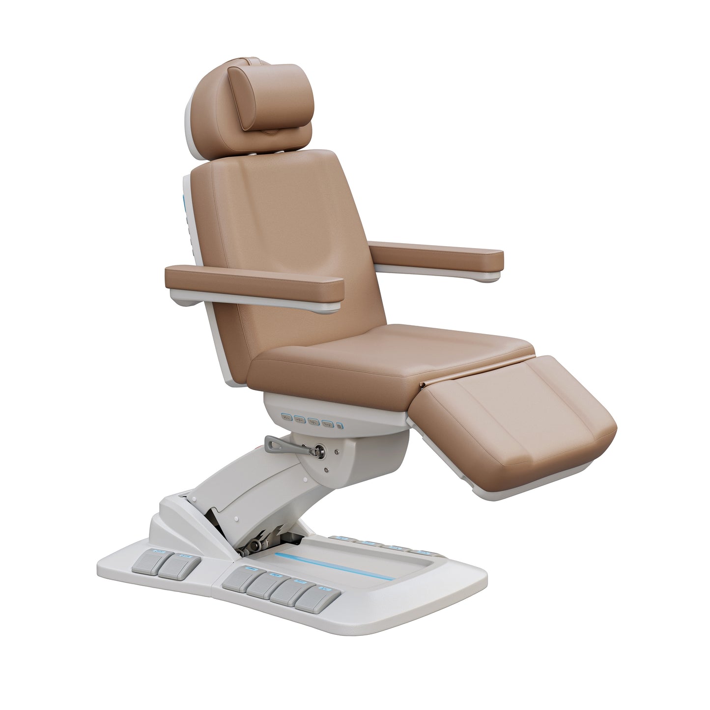 Spa Numa SERENITY DELUXE 4 Motor Electric Treatment Chair with Adjustable Height, Tilt, and Leg Rest – Vegan Leather Medical Spa Chair with 240° Rotation and LED Controls
