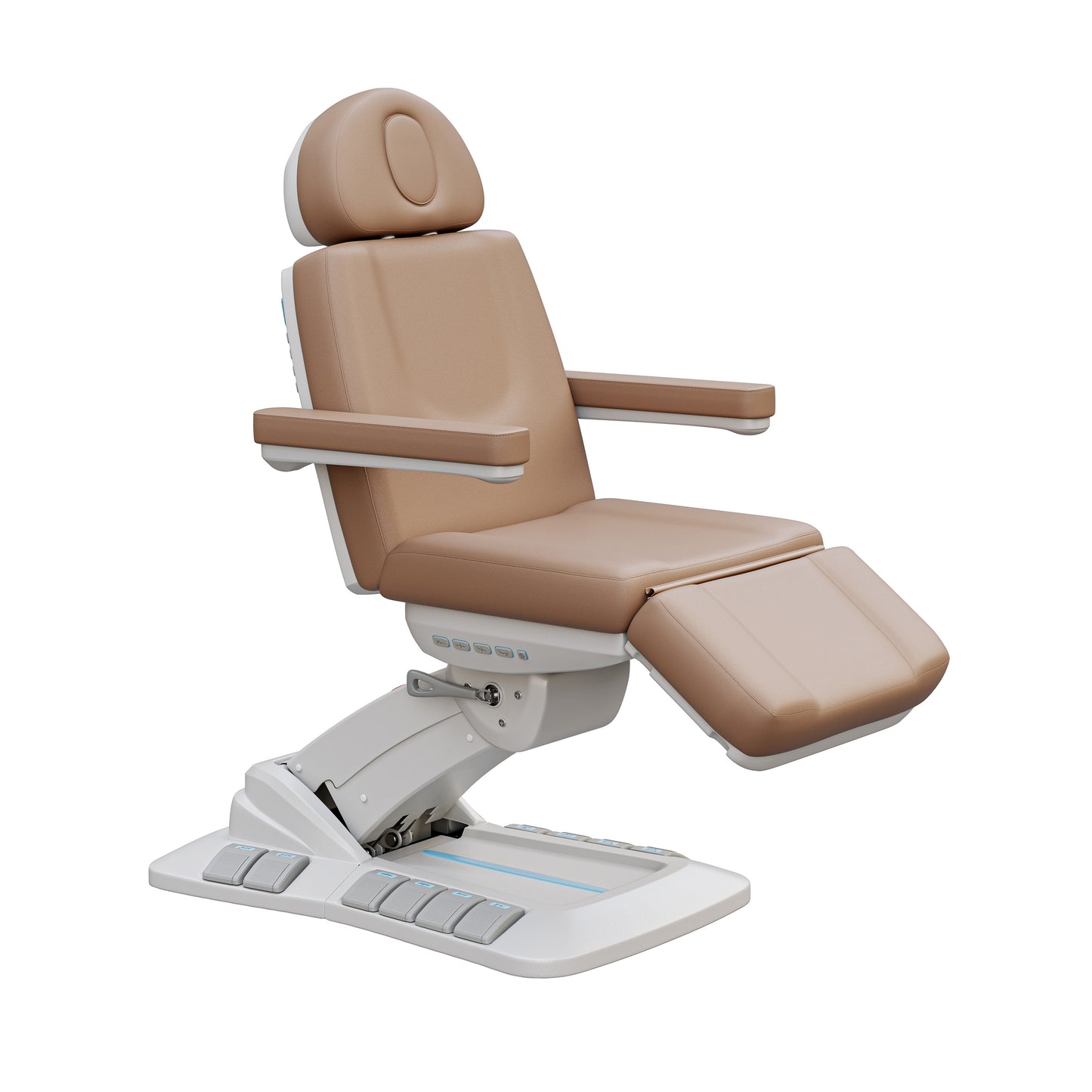Spa Numa SERENITY DELUXE 4 Motor Electric Treatment Chair with Adjustable Height, Tilt, and Leg Rest – Vegan Leather Medical Spa Chair with 240° Rotation and LED Controls