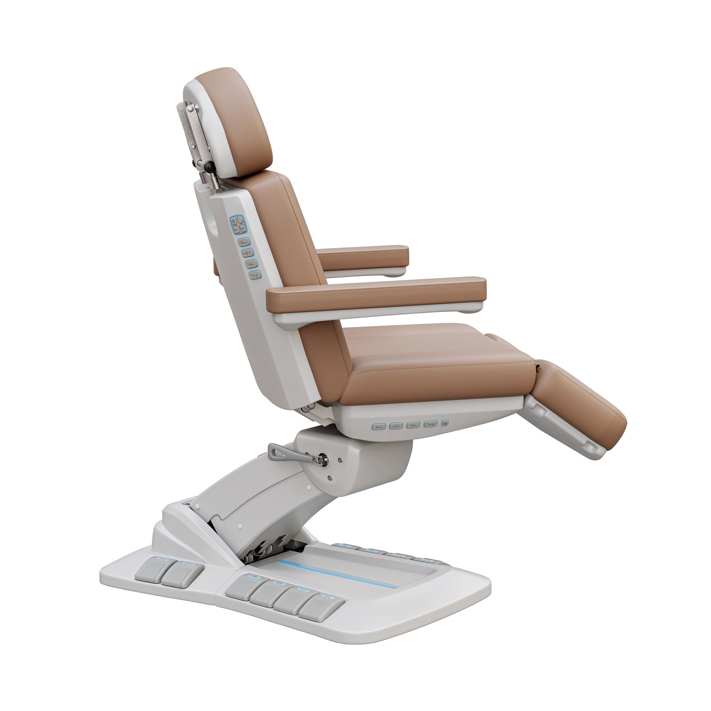 Spa Numa SERENITY DELUXE 4 Motor Electric Treatment Chair with Adjustable Height, Tilt, and Leg Rest – Vegan Leather Medical Spa Chair with 240° Rotation and LED Controls
