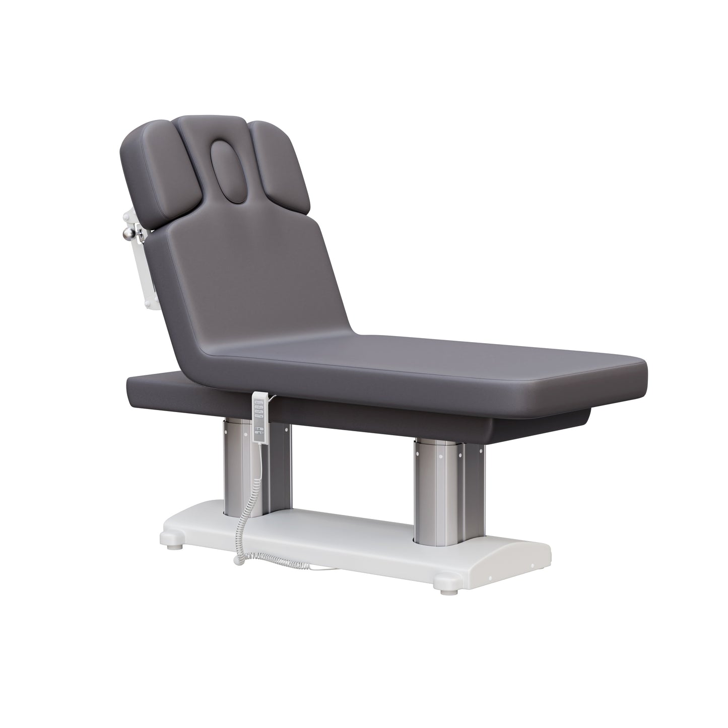 Spa Numa SOPHIE luxury 4 motor massage and facial table with extra-wide cushion, adjustable backrest and incline, removable head cushion with face hole, and massage armrests—perfect for premium spa and wellness treatments.