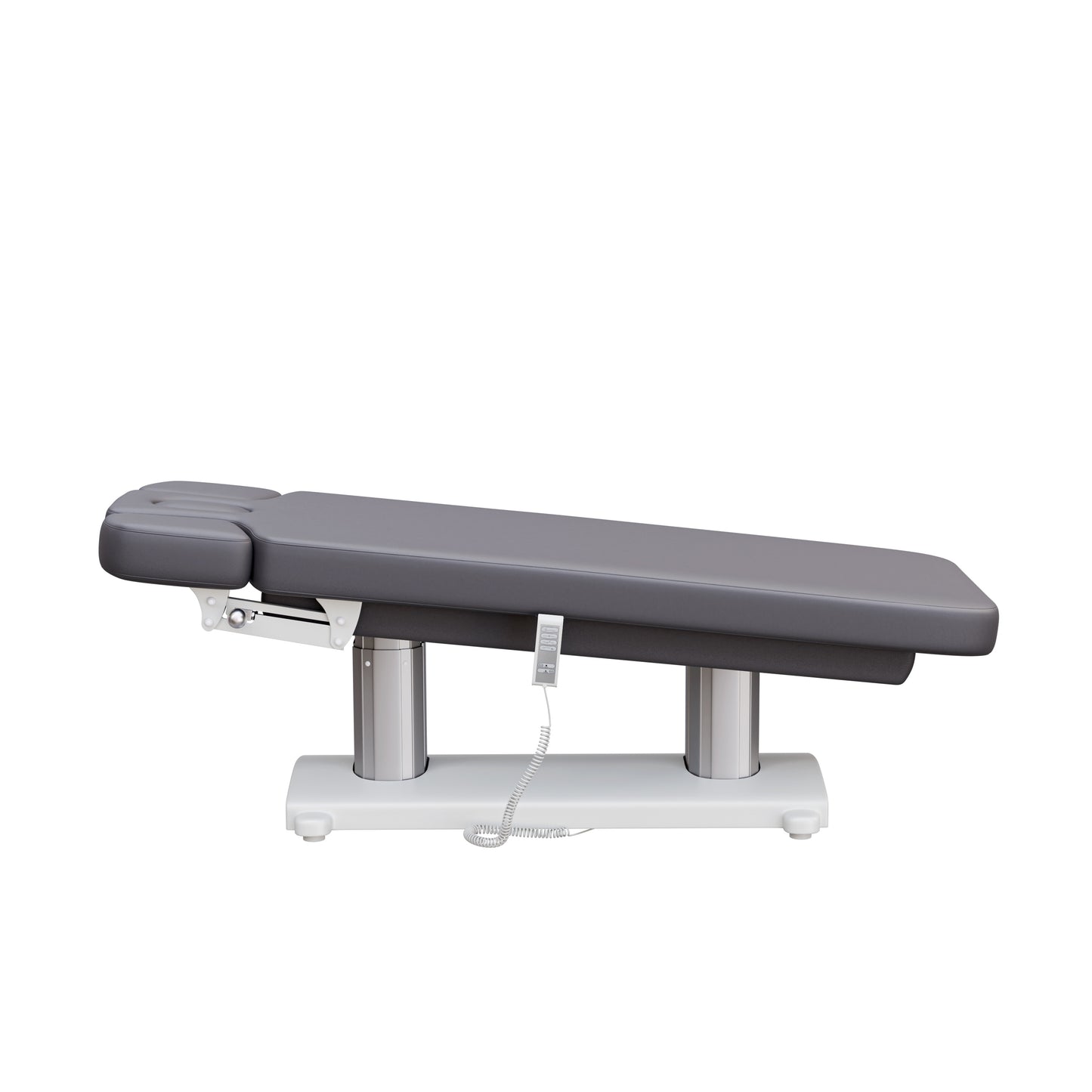 Spa Numa SOPHIE luxury 4 motor massage and facial table with extra-wide cushion, adjustable backrest and incline, removable head cushion with face hole, and massage armrests—perfect for premium spa and wellness treatments.