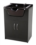 Salon Tuff Premium Shampoo Cabinet Black - ST-SCP
