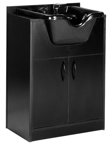 Salon Tuff Premium Shampoo Cabinet Black - ST-SCP