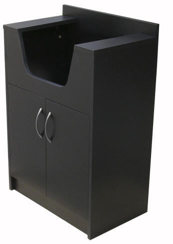 Salon Tuff Premium Shampoo Cabinet Black - ST-SCP