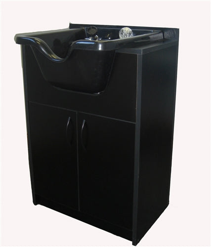 Salon Tuff Premium Shampoo Cabinet Black - ST-SCP