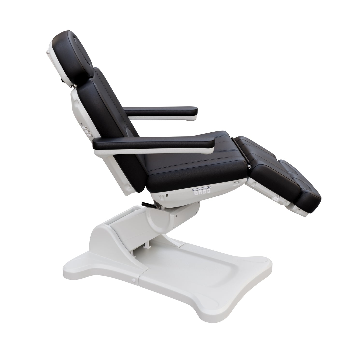 Spa Numa SWIVEL fully electric 4-motor medical treatment chair with 240° rotation, vegan leather upholstery, facial port, Trendelenburg positioning, and ergonomic design for esthetic, surgical, and outpatient procedures.
