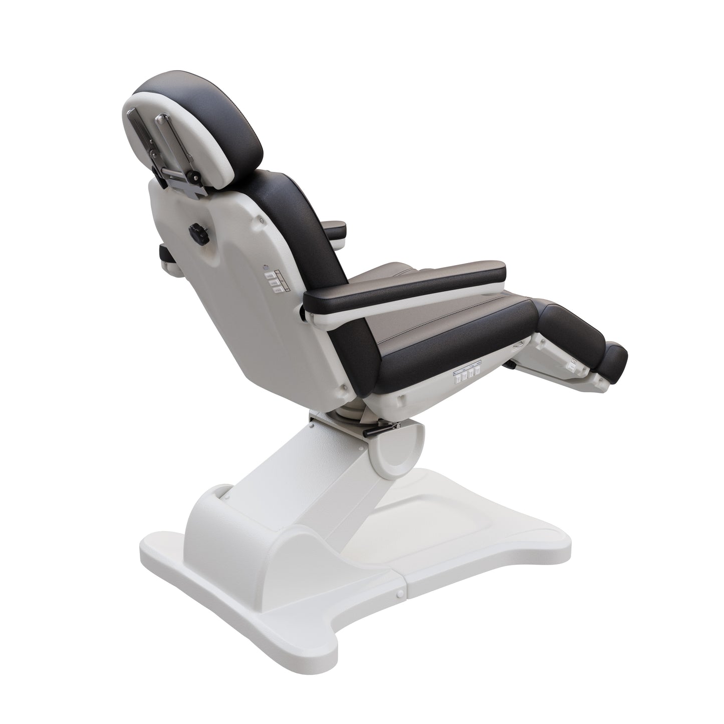 Spa Numa SWIVEL fully electric 4-motor medical treatment chair with 240° rotation, vegan leather upholstery, facial port, Trendelenburg positioning, and ergonomic design for esthetic, surgical, and outpatient procedures.