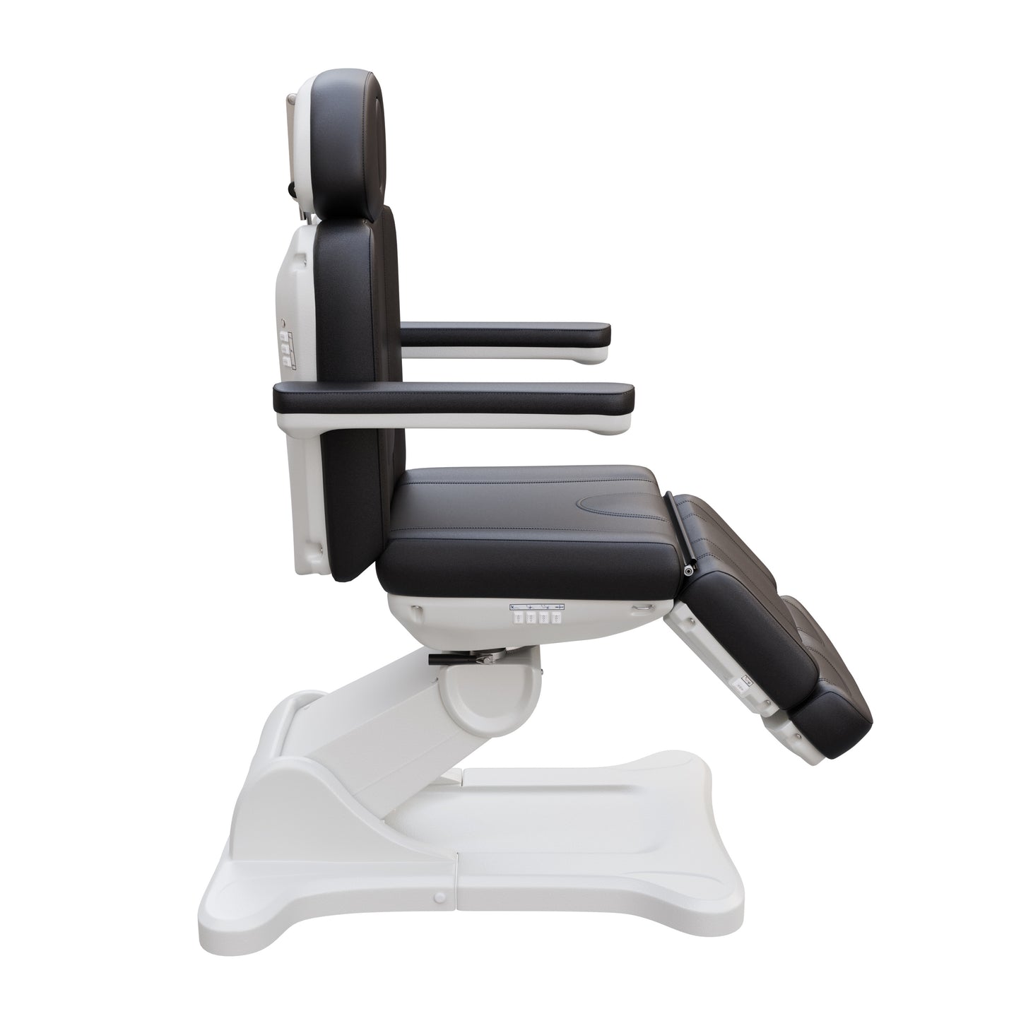 Spa Numa SWIVEL fully electric 4-motor medical treatment chair with 240° rotation, vegan leather upholstery, facial port, Trendelenburg positioning, and ergonomic design for esthetic, surgical, and outpatient procedures.