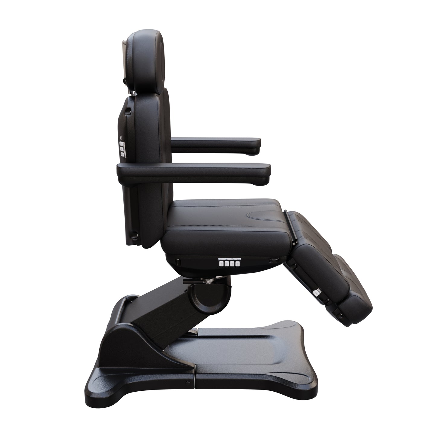Spa Numa SWIVEL fully electric treatment chair with 4 motors, 240-degree rotation, vegan leather upholstery, extendable headrest and footrest, reversible armrests, and Trendelenburg position for medical, esthetic, and surgical procedures.