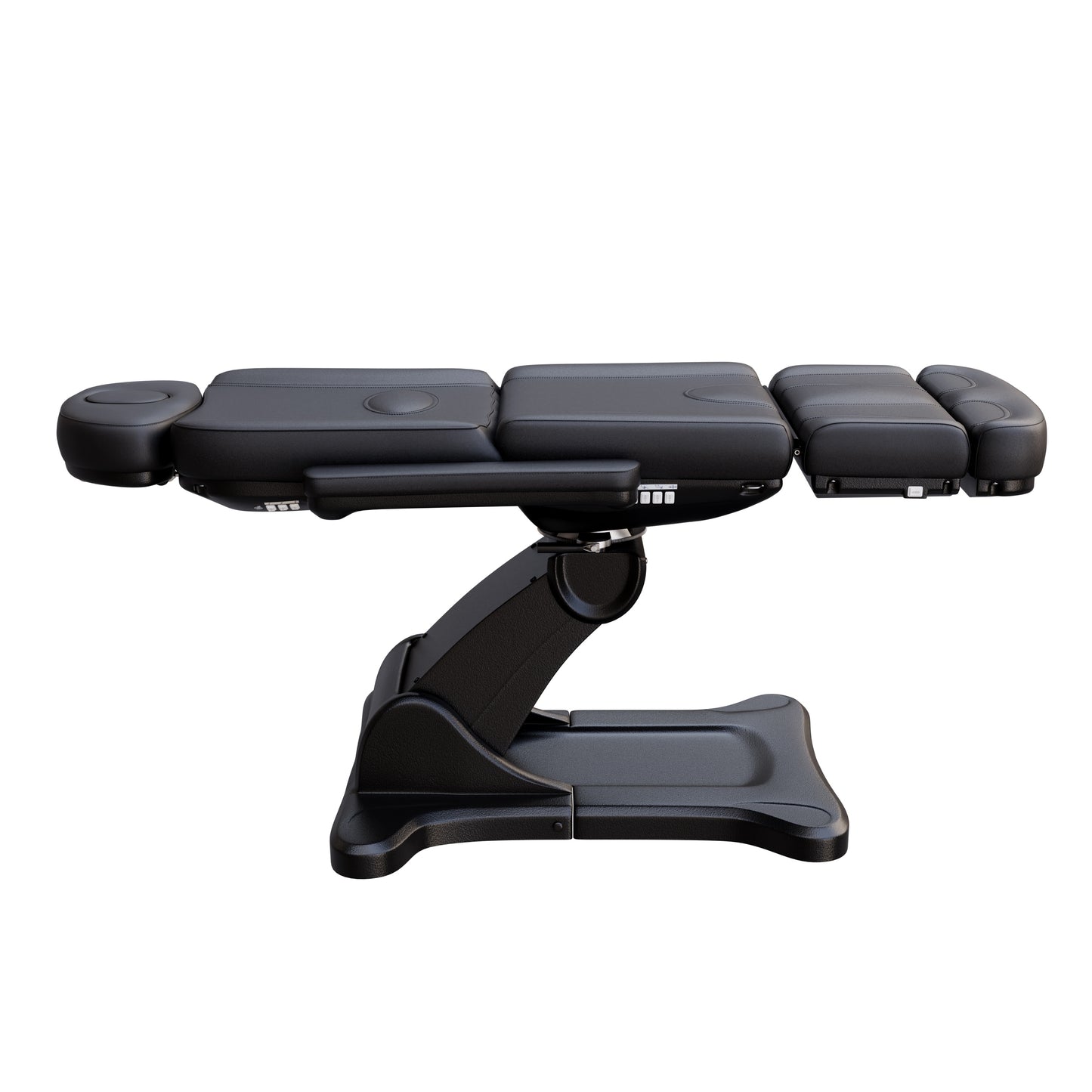 Spa Numa SWIVEL fully electric treatment chair with 4 motors, 240-degree rotation, vegan leather upholstery, extendable headrest and footrest, reversible armrests, and Trendelenburg position for medical, esthetic, and surgical procedures.