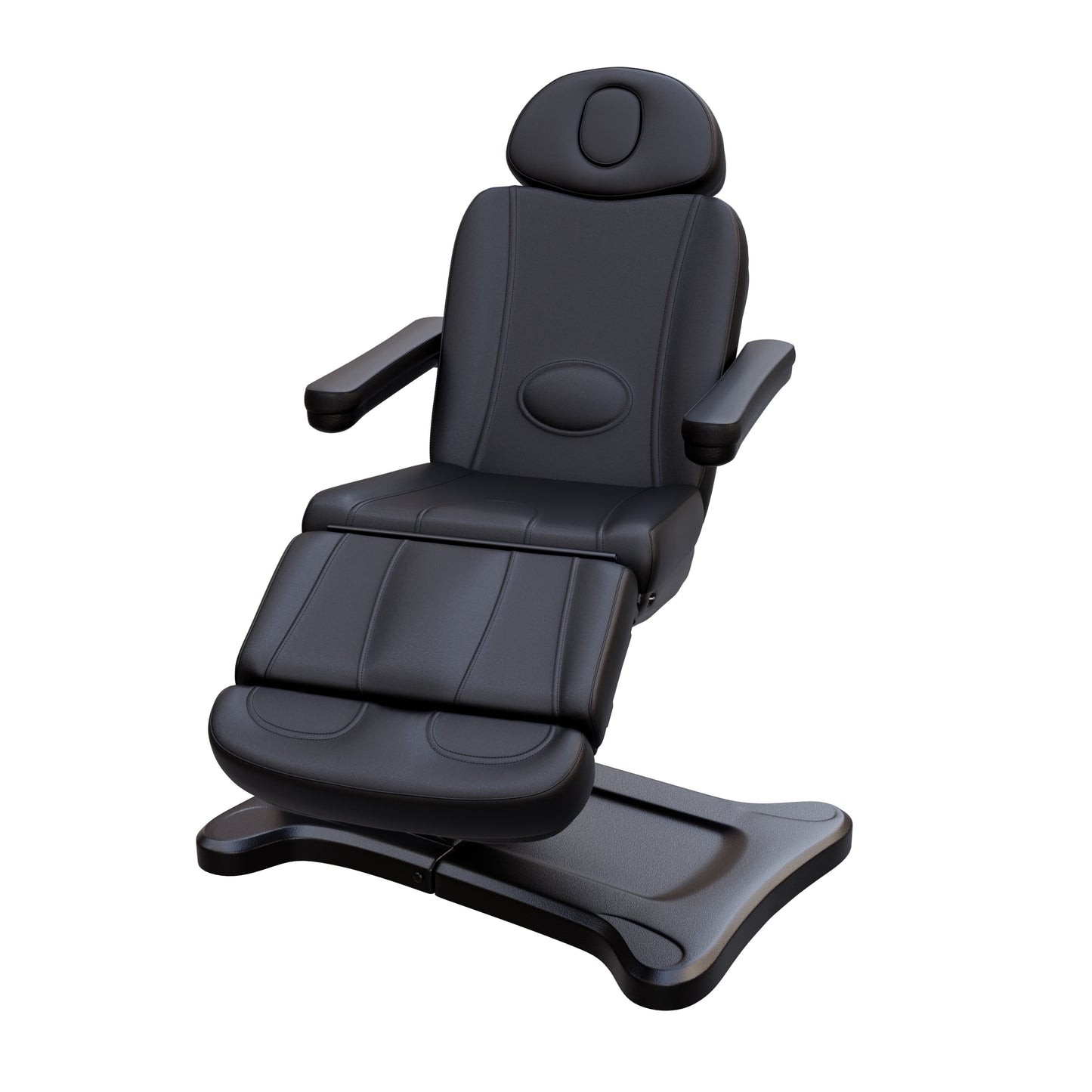 Spa Numa SWIVEL fully electric treatment chair with 4 motors, 240-degree rotation, vegan leather upholstery, extendable headrest and footrest, reversible armrests, and Trendelenburg position for medical, esthetic, and surgical procedures.