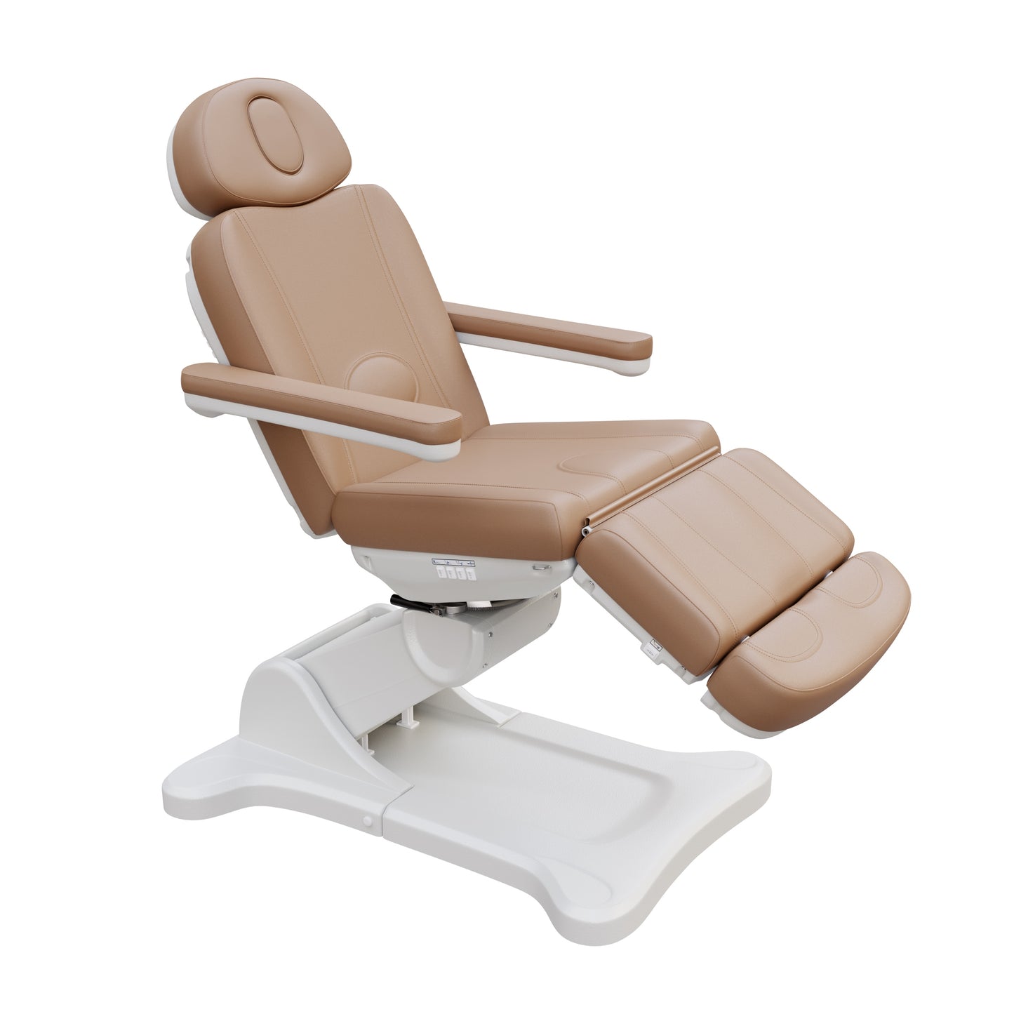 Spa Numa SWIVEL 4-motor electric treatment chair with 240° rotation, vegan leather upholstery, Trendelenburg positioning, and adjustable headrest for med spa and surgical procedures.