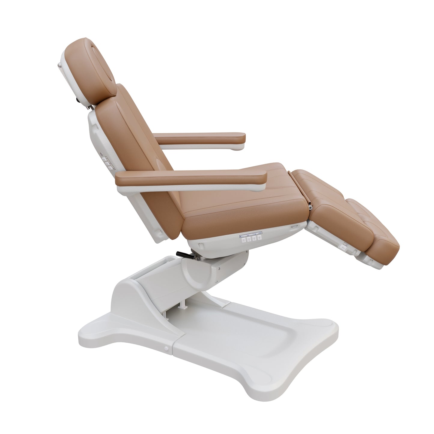 Spa Numa SWIVEL 4-motor electric treatment chair with 240° rotation, vegan leather upholstery, Trendelenburg positioning, and adjustable headrest for med spa and surgical procedures.