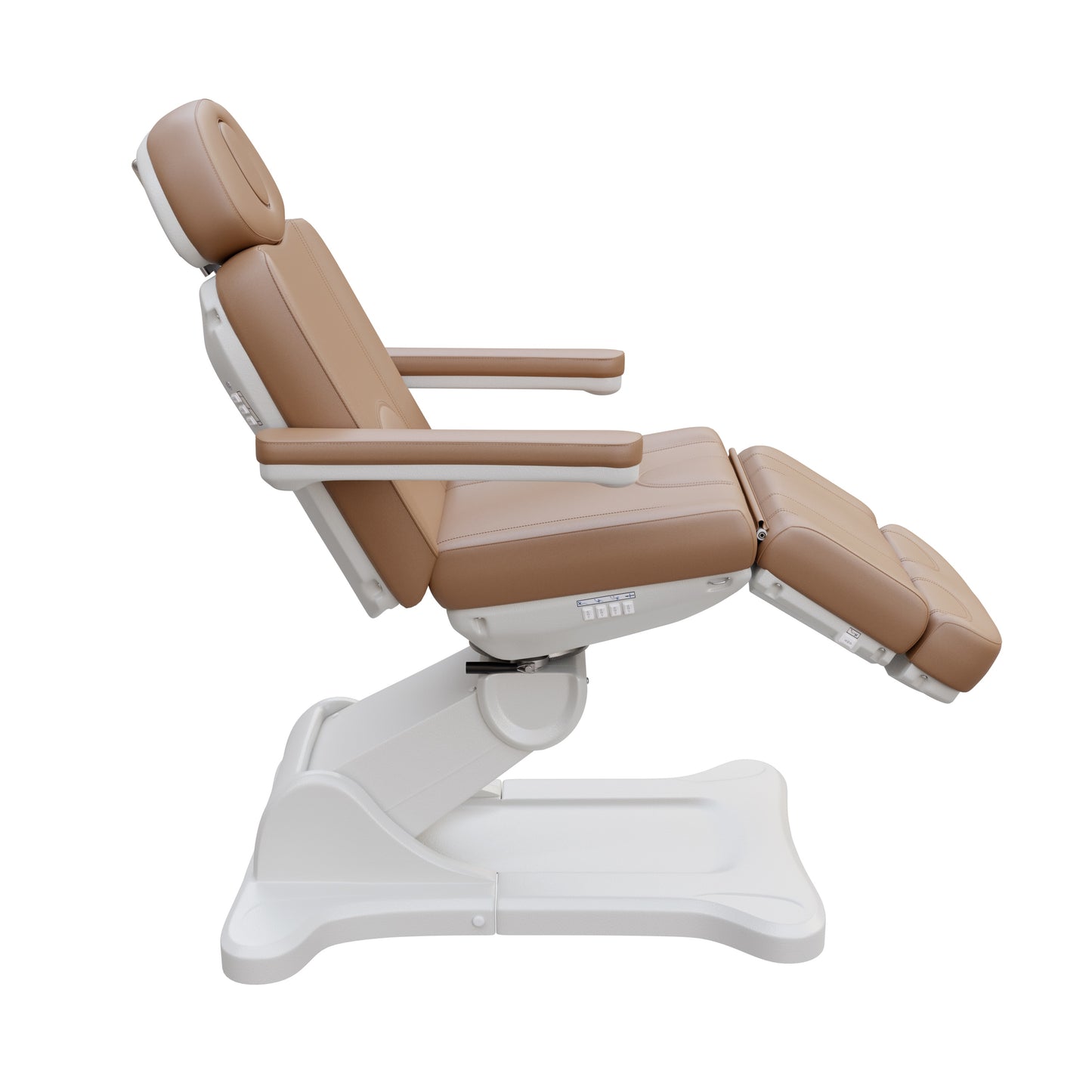 Spa Numa SWIVEL 4-motor electric treatment chair with 240° rotation, vegan leather upholstery, Trendelenburg positioning, and adjustable headrest for med spa and surgical procedures.