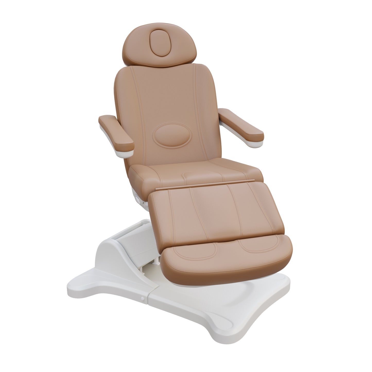 Spa Numa SWIVEL 4-motor electric treatment chair with 240° rotation, vegan leather upholstery, Trendelenburg positioning, and adjustable headrest for med spa and surgical procedures.