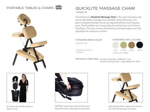 TouchAmerica Portable Quicklite Massage Chair