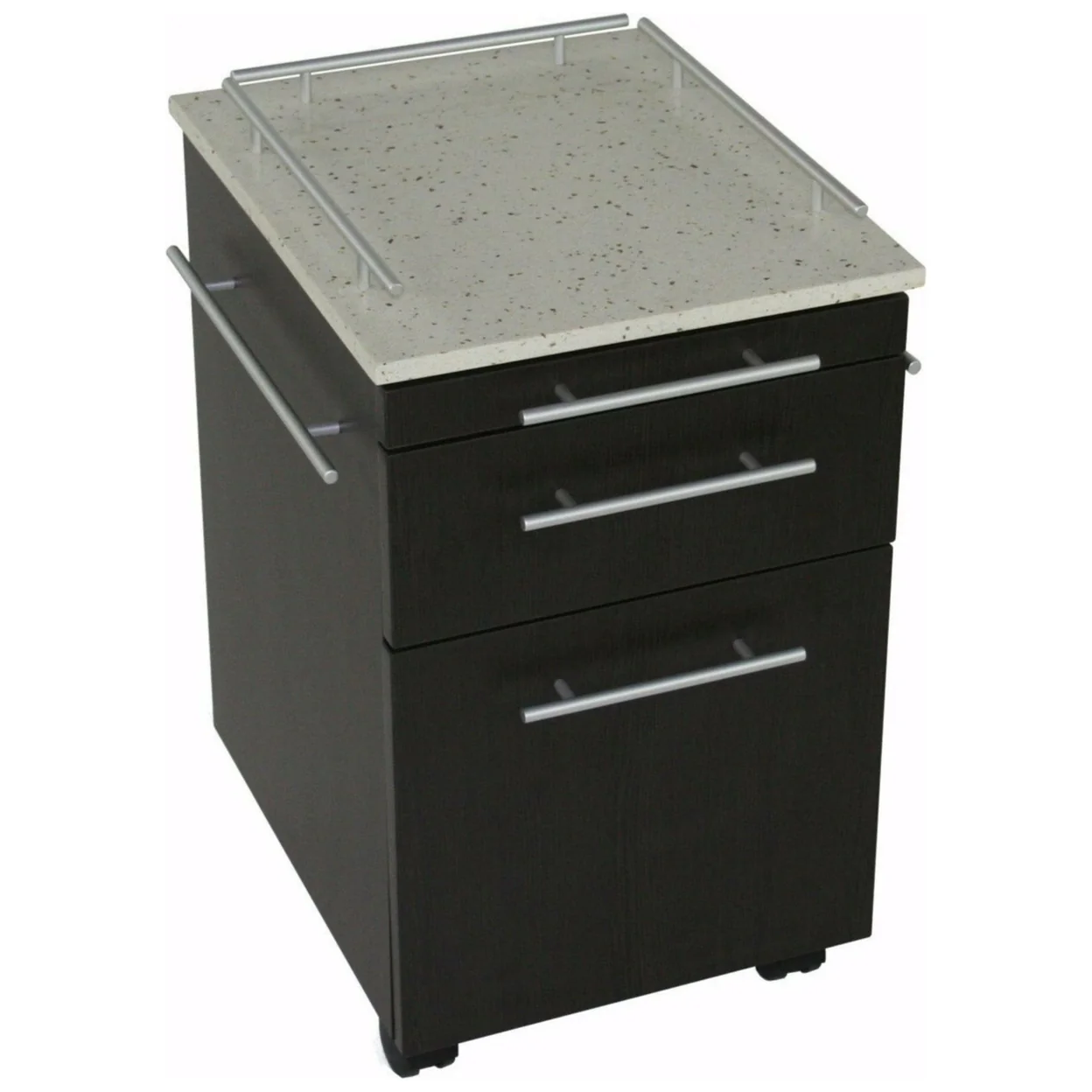 Luxury pedicure cart by TouchAmerica featuring smooth‑rolling wheels and salon‑ready design