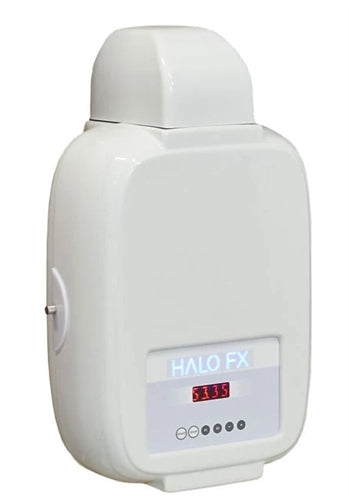 TouchAmerica HaloFX Halogenerator for professional salt therapy rooms, compact halotherapy device enhancing wellness and respiratory health