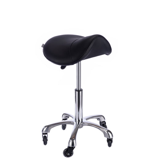 SPA NUMA Saddle Stool with Metal Base - USA-1022A-Black
